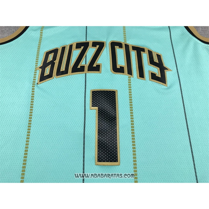 Camiseta Charlotte Hornets LaMelo Ball #1 Ciudad Verde